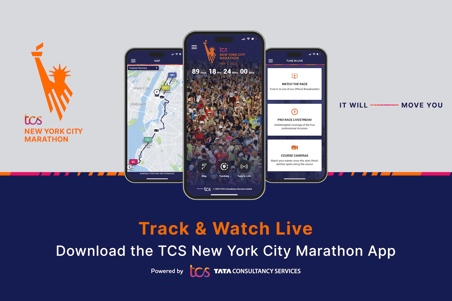 Aplicación de la TCS New York City Marathon 2023