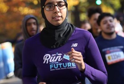Warisha Siddiqui running