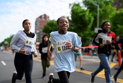 Kids running in 2024 Kids Boardwalk Run 