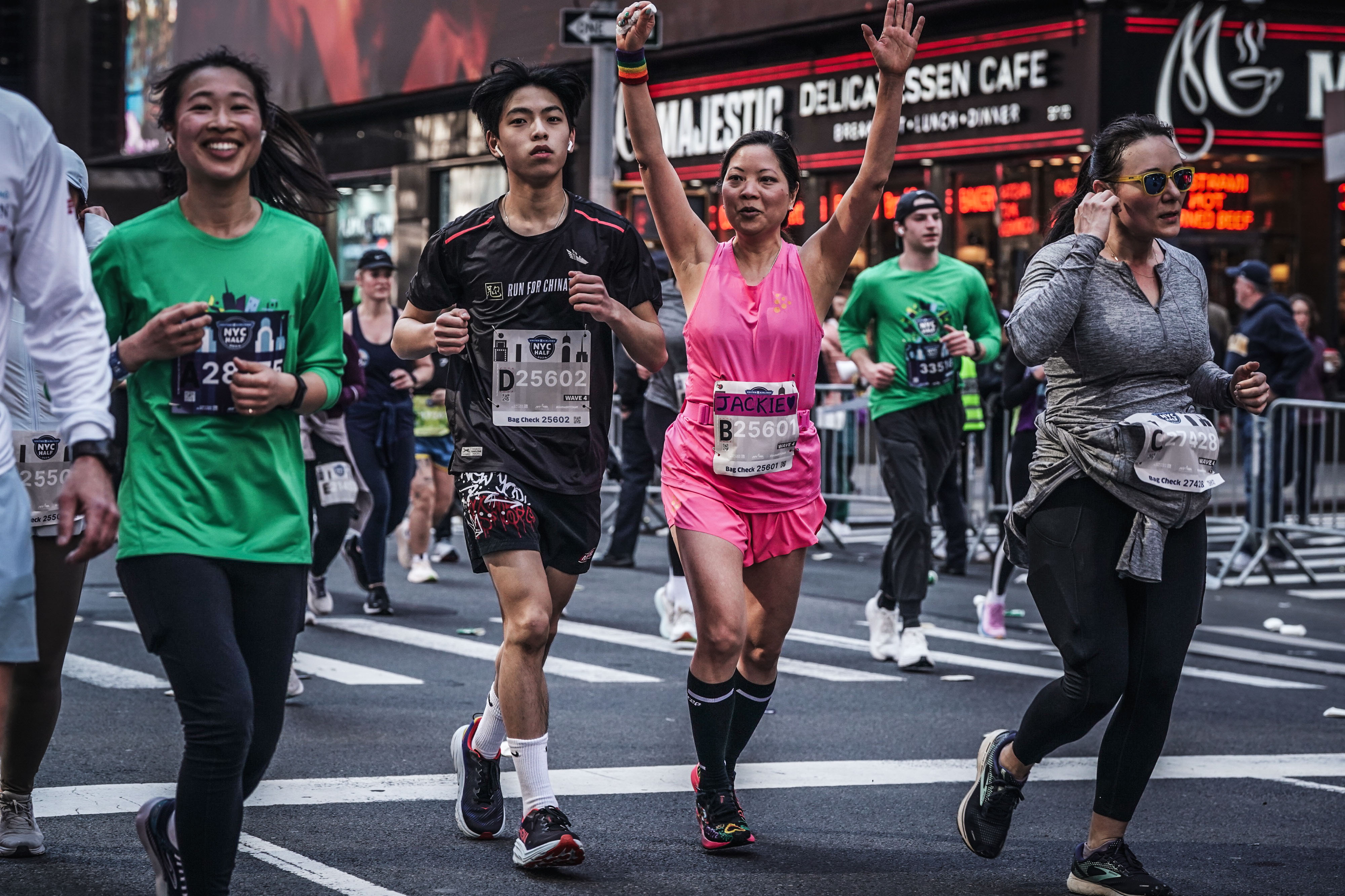 Jackie Quan running the United Airlines NYC Half