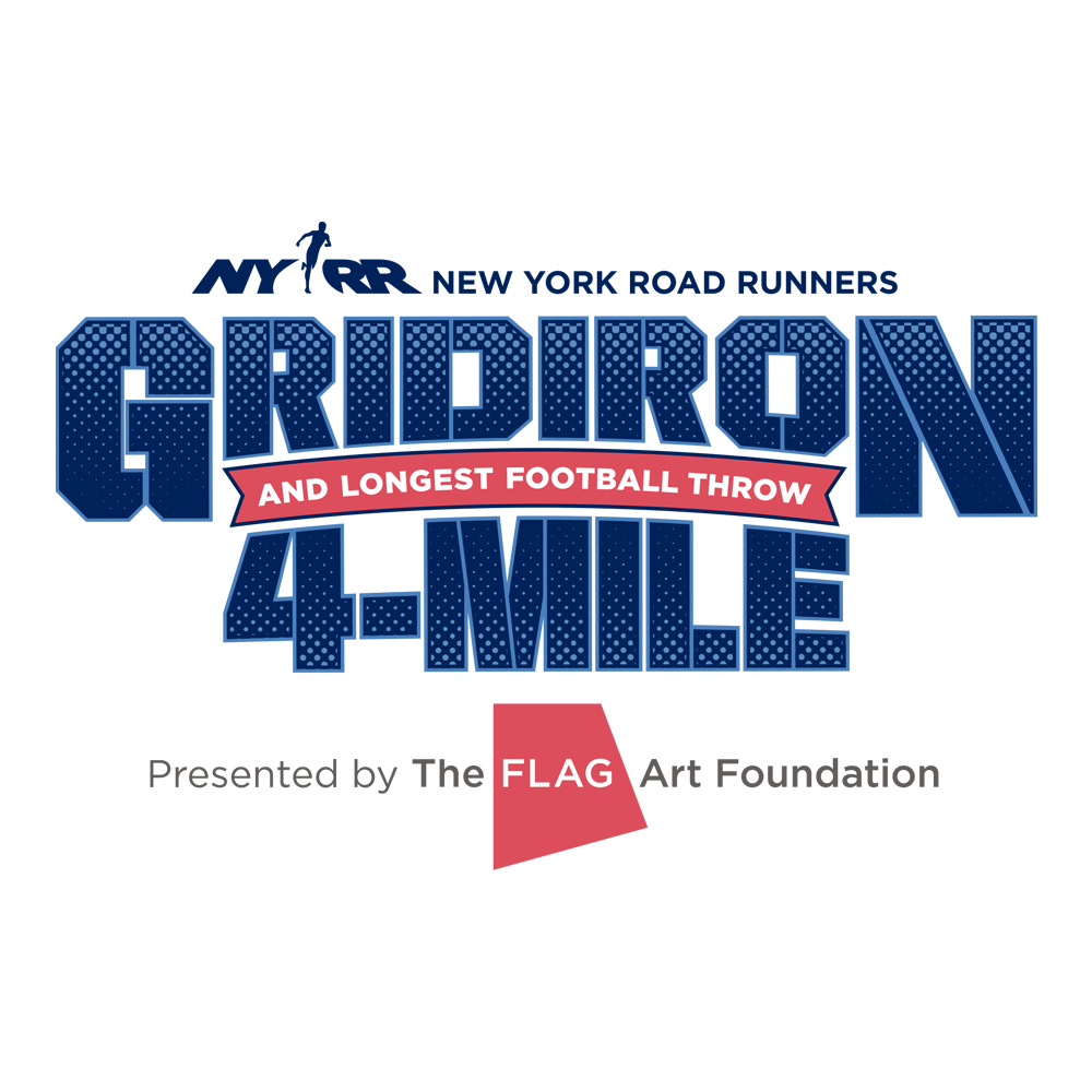 NYRR Gridiron 4M Presented by the FLAG Art Foundation logo